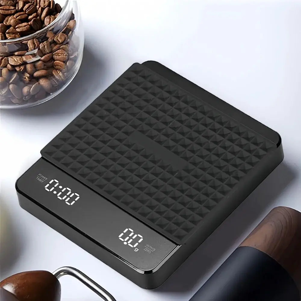 BrewMaster Pro Coffee Scale Waterproof Pad With LED Display USB Timing For Precise Home Brewing 3 Kg To 5 Kg