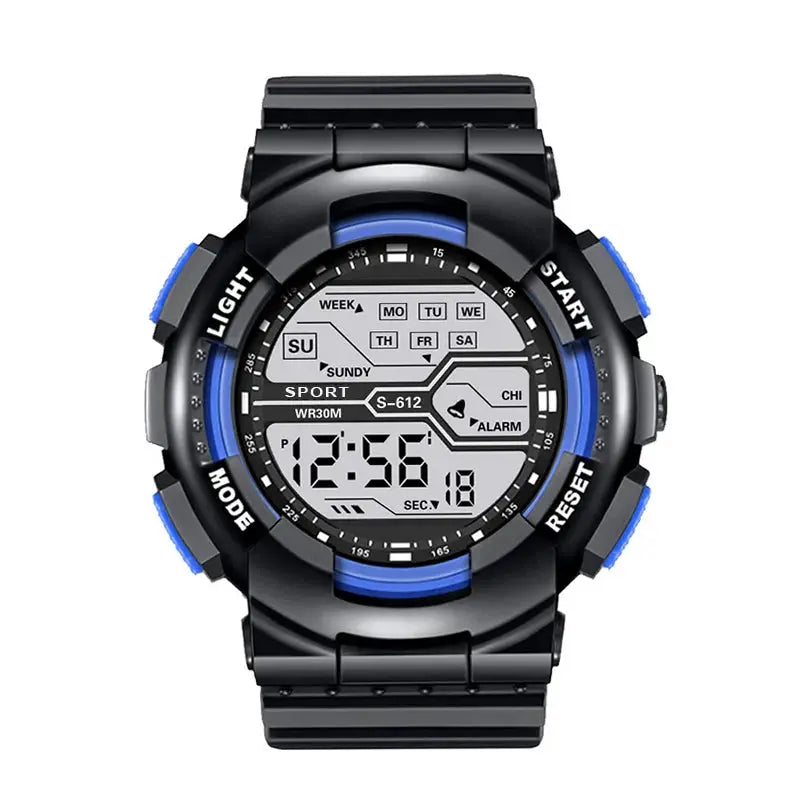 Summit Gear Outdoor Sport Mens Watch Multifunction Large Screen LED Display Waterproof Military Digital Wristwatch
