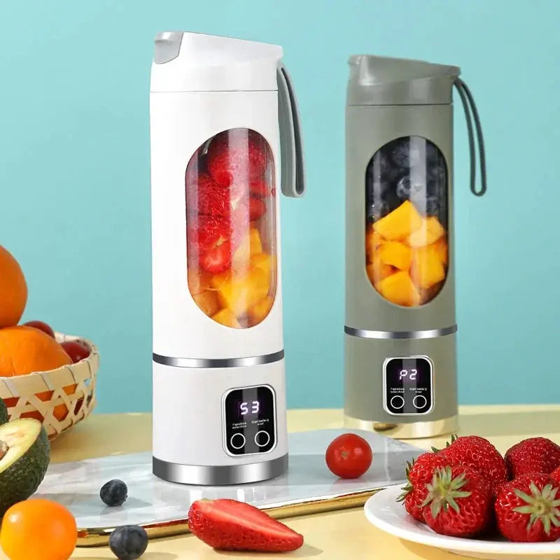 Portable Fruit Juicer 450ml USB Rechargeable Blender Ice Crusher