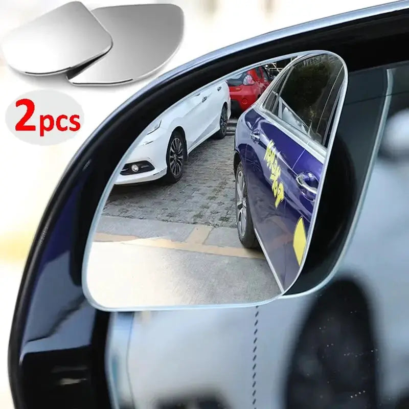 2 Piece Universal Fit Blind Spot Mirrors for Cars Wide Angle Rearview Mirror with 360 Degree Adjustable High Definition
