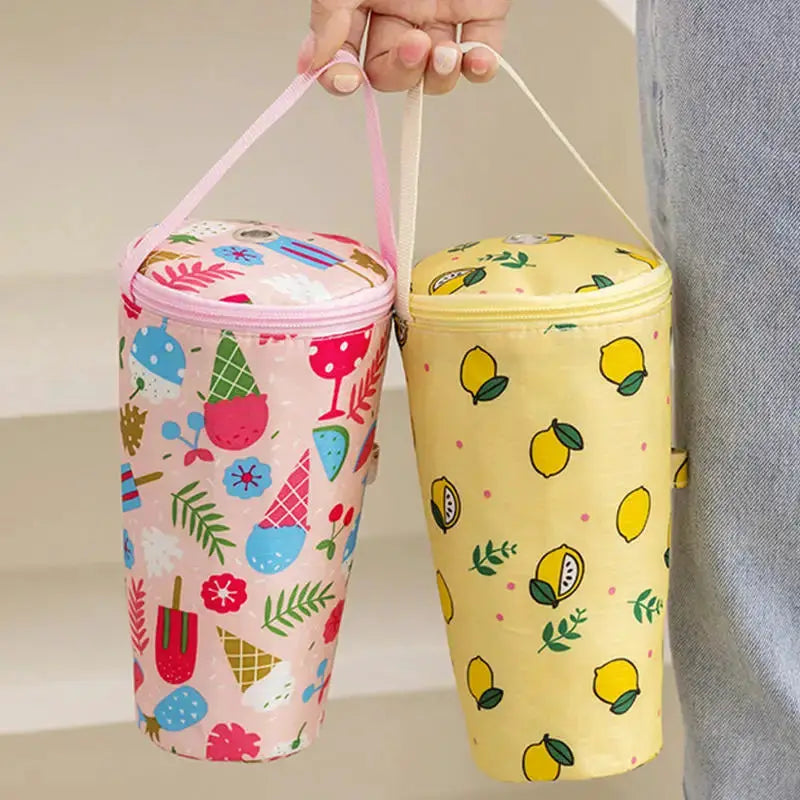 SipSaver Portable Milk Tea Tote Bag Insulated Keeps Drinks Hot On The Go With Durable Oxford Cloth