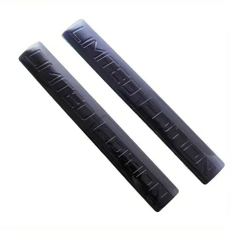 2pcs Simples Market black 3D metal car emblems for rear trunk and side fender decals