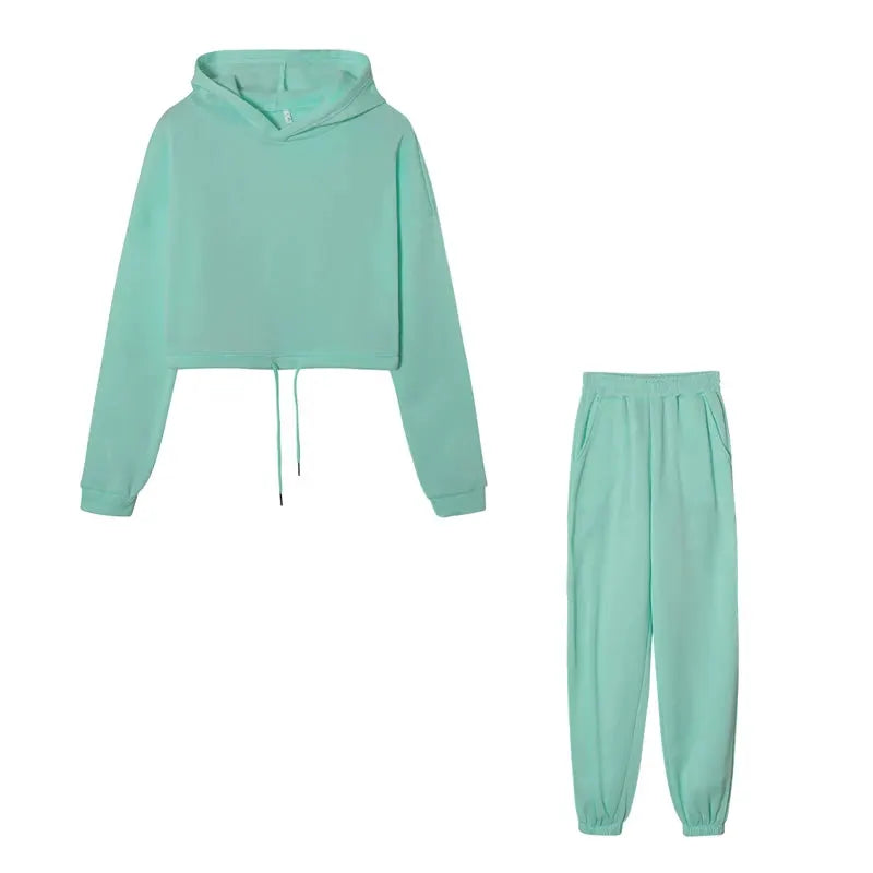 Fashion Trend Womens Long Sleeve Sports Casual Two Piece Set Lightweight Knit Blend With Stretch For Comfort