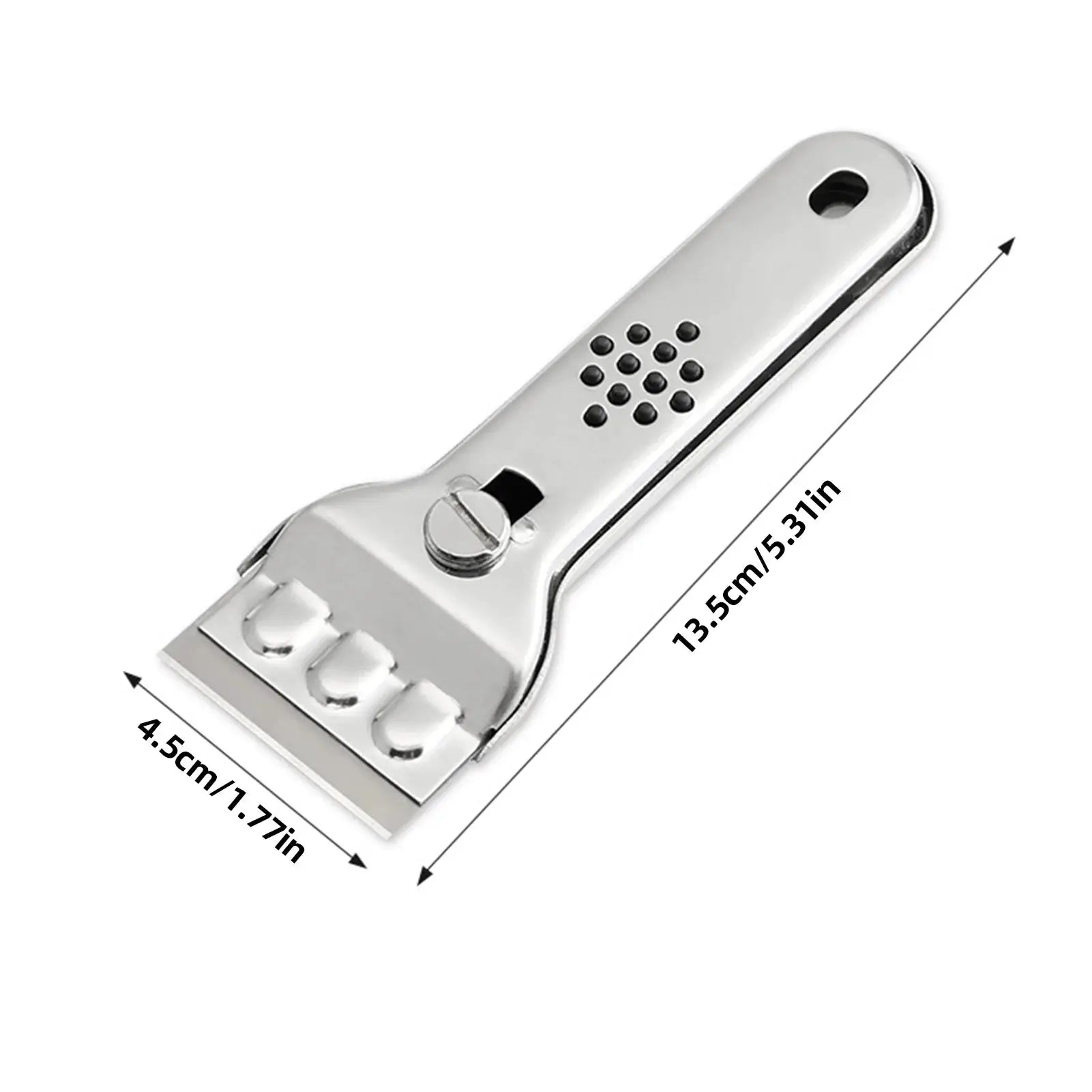 ChefPro Ceramic Glass Cooktop Scraper Stainless Steel Blade With Replaceable Sharp Edges And Paint Scraper