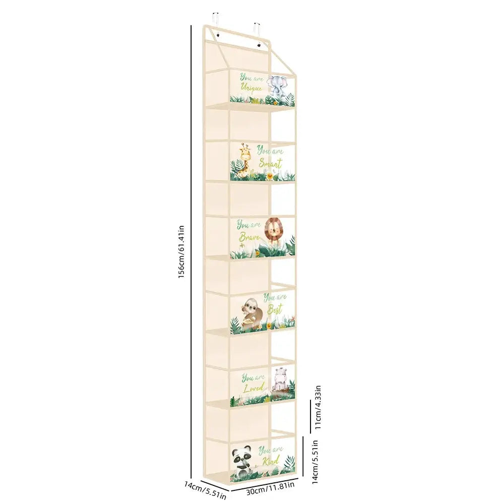 Over the Door Hanging Organizer 4 Or 6 Layer Storage for Cosmetics Nursery Bathroom Closet Bedroom Dorm