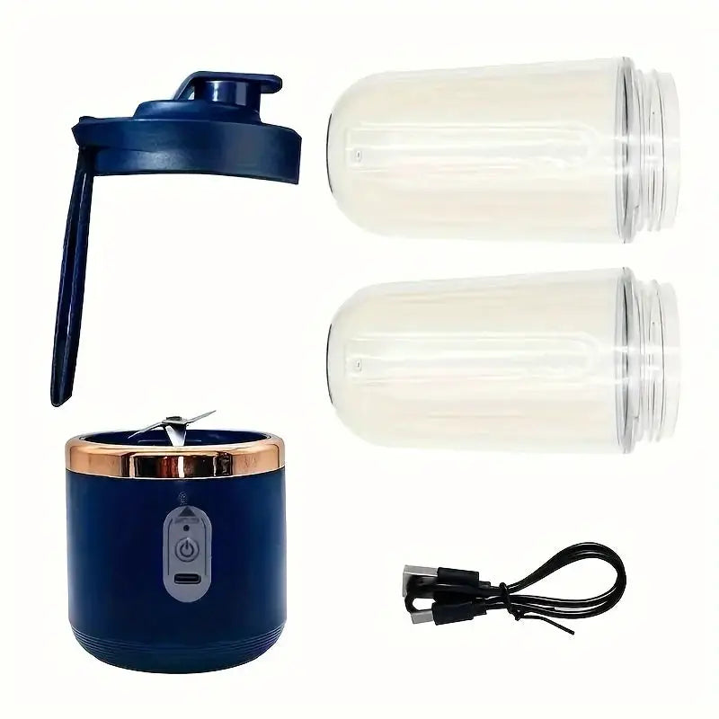 UPWORK Portable Rechargeable Juicer Cup 400ml Compact Personal Blender For Smoothies Travel Office Easy Clean