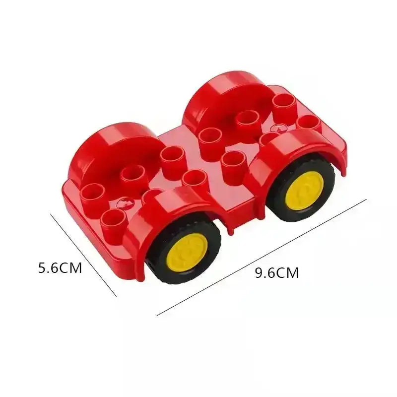 Big Building Blocks Accessories Compatible With Large Bricks Educational Toy Set For Kids Trucks Cars City Traffic