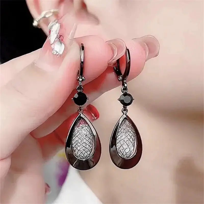 Punk Geometric Zinc Alloy Stud Earrings For Women Irregular Grain Trendy Vintage Jewelry Gift Party Travel - Simples Market