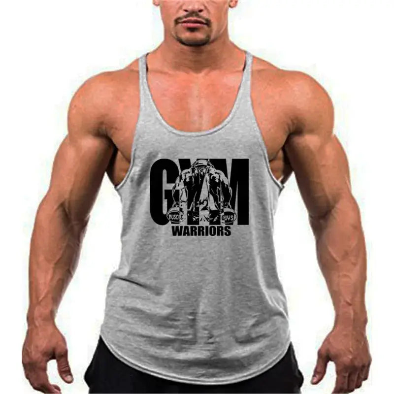 VitalPeak Gym Tank Top Y Back Sleeveless Vest Breathable Cotton Fitness Shirt For Full Range Of Motion