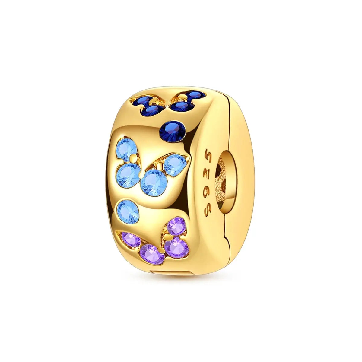 925 Sterling Silver Gold DIY Charms Beads Inlaid Zirconium Sun Leopard Pendants Fit Bracelet For DIY Jewelry Making