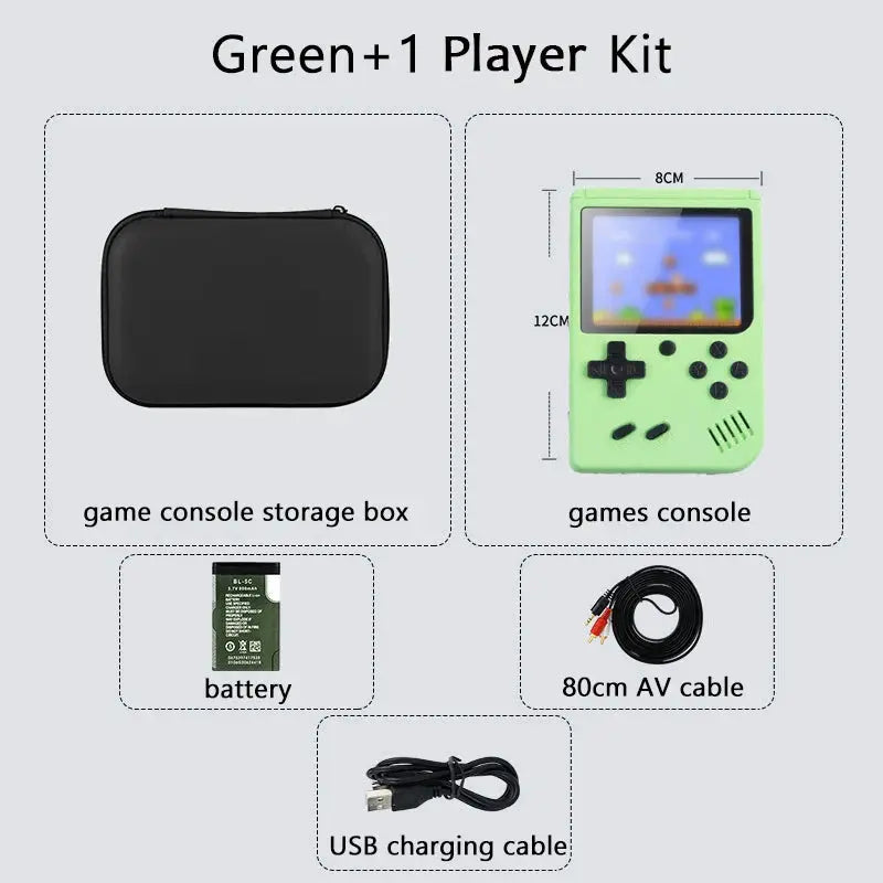 Handheld Game Console With 500 Plus Classic Games, Game Boy Emulator, TV Output, Rechargeable Battery For Kids