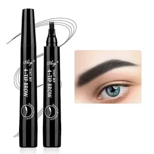 NovaBeauty Four Pronged Eyebrow Pencil All Day Waterproof Smudge Proof Brow Definition