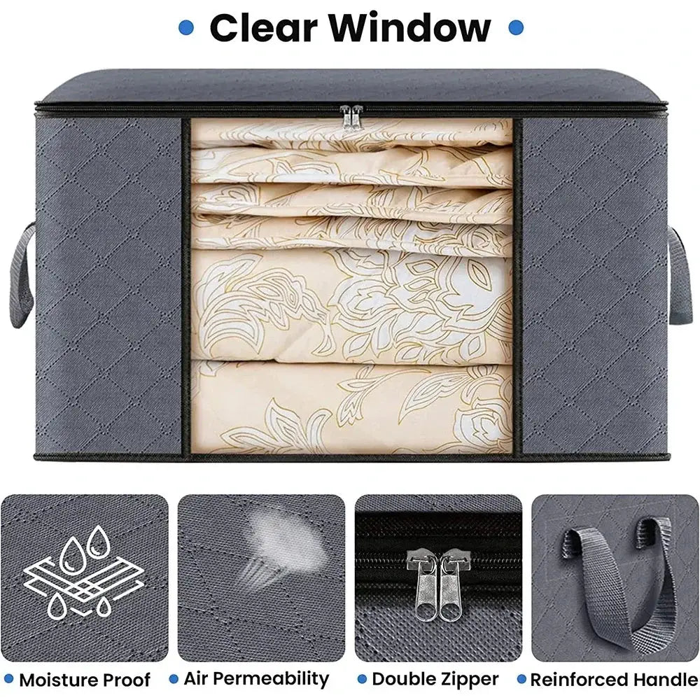 Quilt Storage Bag For Bedding And Clothing Sorting, Moving And Organizing Household Storage Box