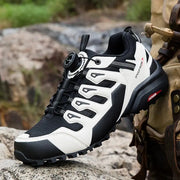 Mens Suede Leather Outdoor Hiking Shoes Wear Resistant Trekking Walking Hunting Tactical Sneakers