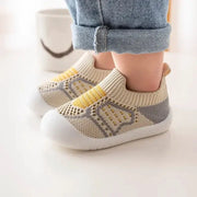 Bonkawoo Baby Shoes Anti Slip Breathable Infant Crib Socks With Rubber Sole For Boys And Girls