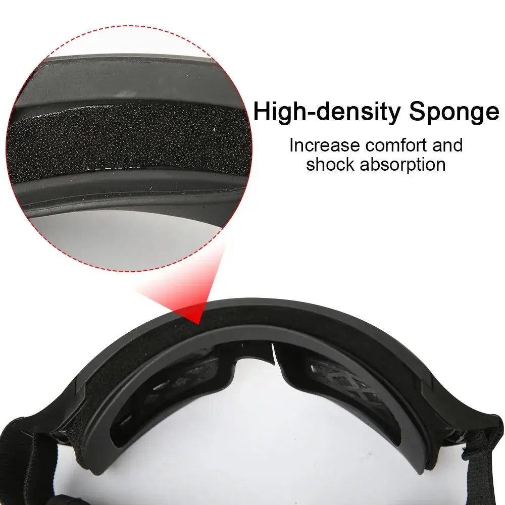 SummitGuard Airsoft Tactical Goggles With Windproof Dustproof Triple Lens Design UV Protection For Outdoor Sports