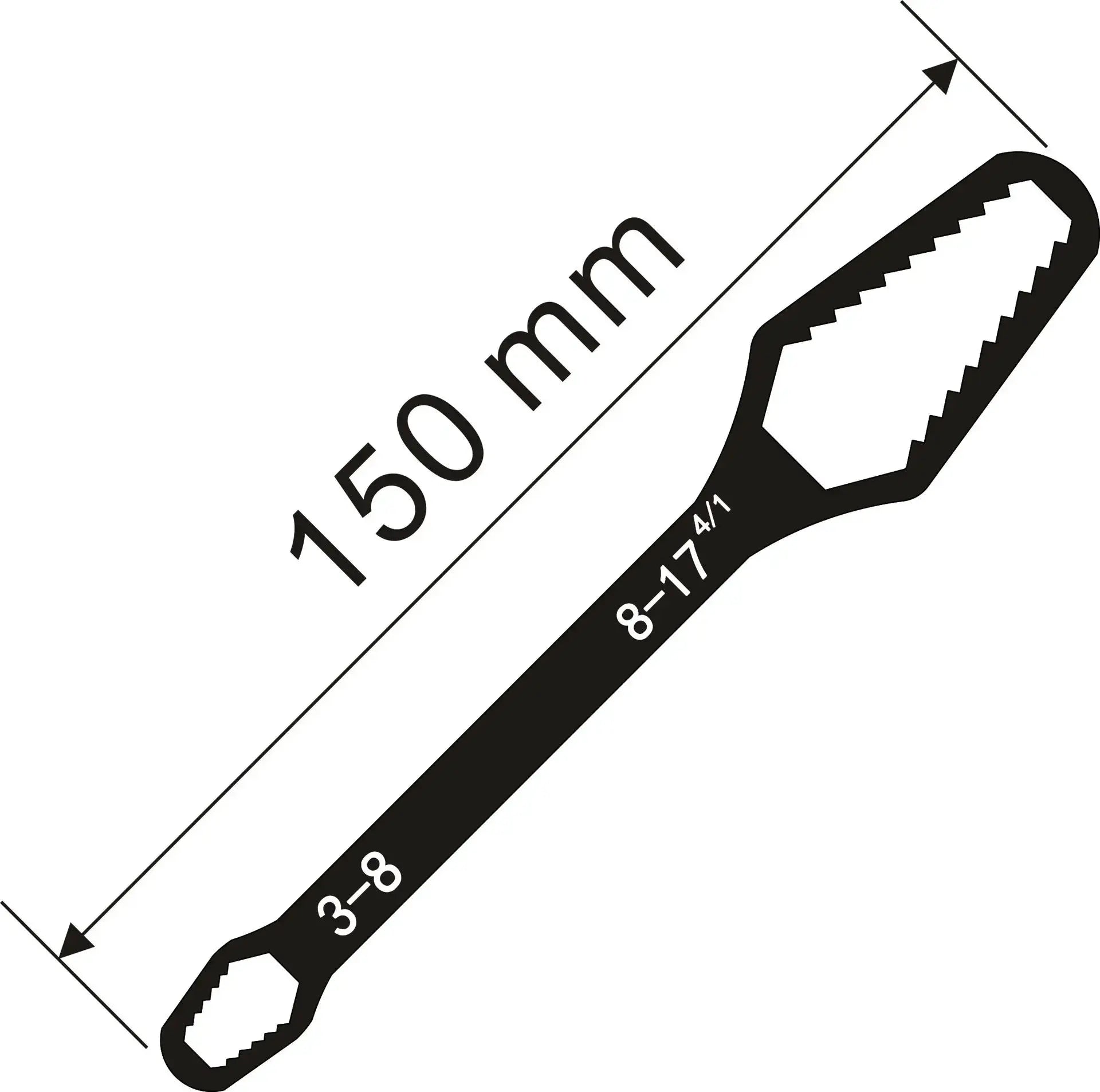 Universal Adjustable Torx Wrench 3 To 17mm Double Headed Self Tightening Spanner For Nuts And Bolts Factory Tools