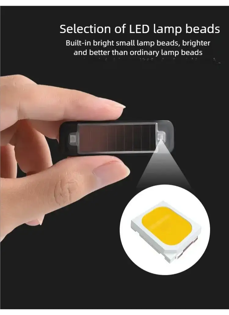 Car Solar Powered LED Warning Light Mini Wireless Simulated Anti Theft Strobe Lamp Night Security