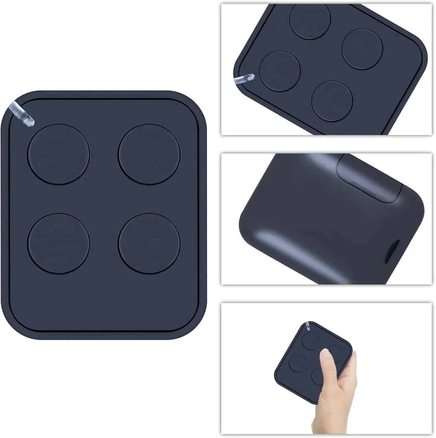 Simples Market garage door remote control, four-button handheld in dark blue with 433.92MHz rolling code