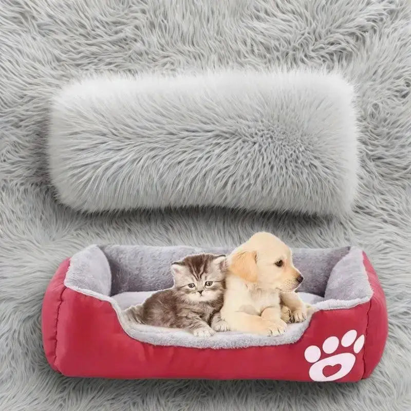 Large Long Plush Pet House Bed Cat Mat For Dogs And Cats Calming Deep Sleep Cushion For Puppy Chihuahua