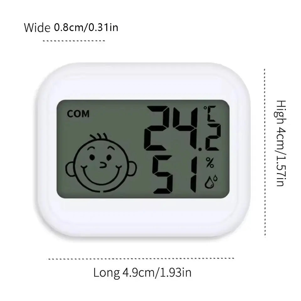 LED Thermometer And Thermo Hygrometer Clock Weather Station With Alarm