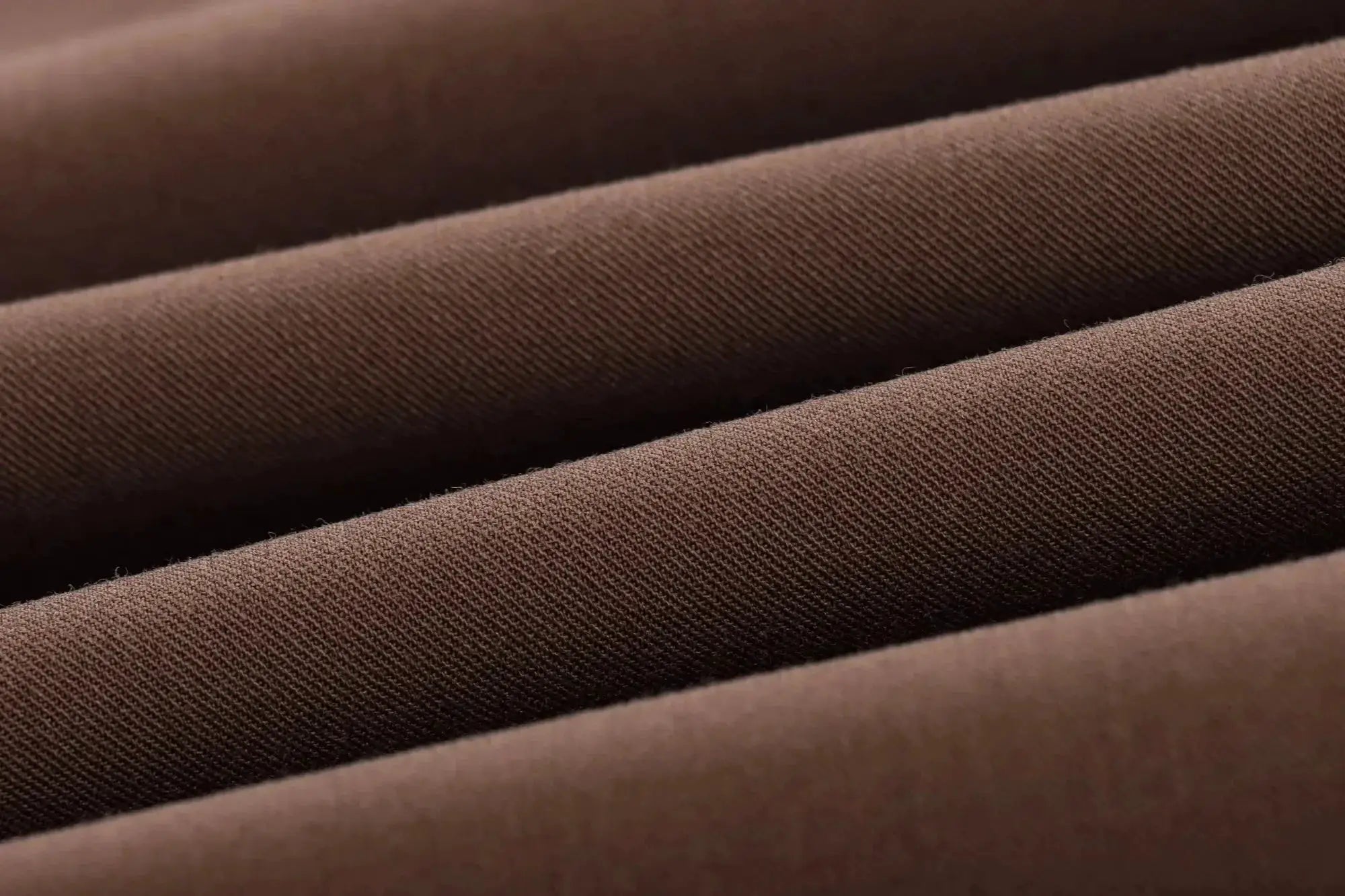 KONDALA brown twill weave fabric swatch by Simples Market for office lady suit