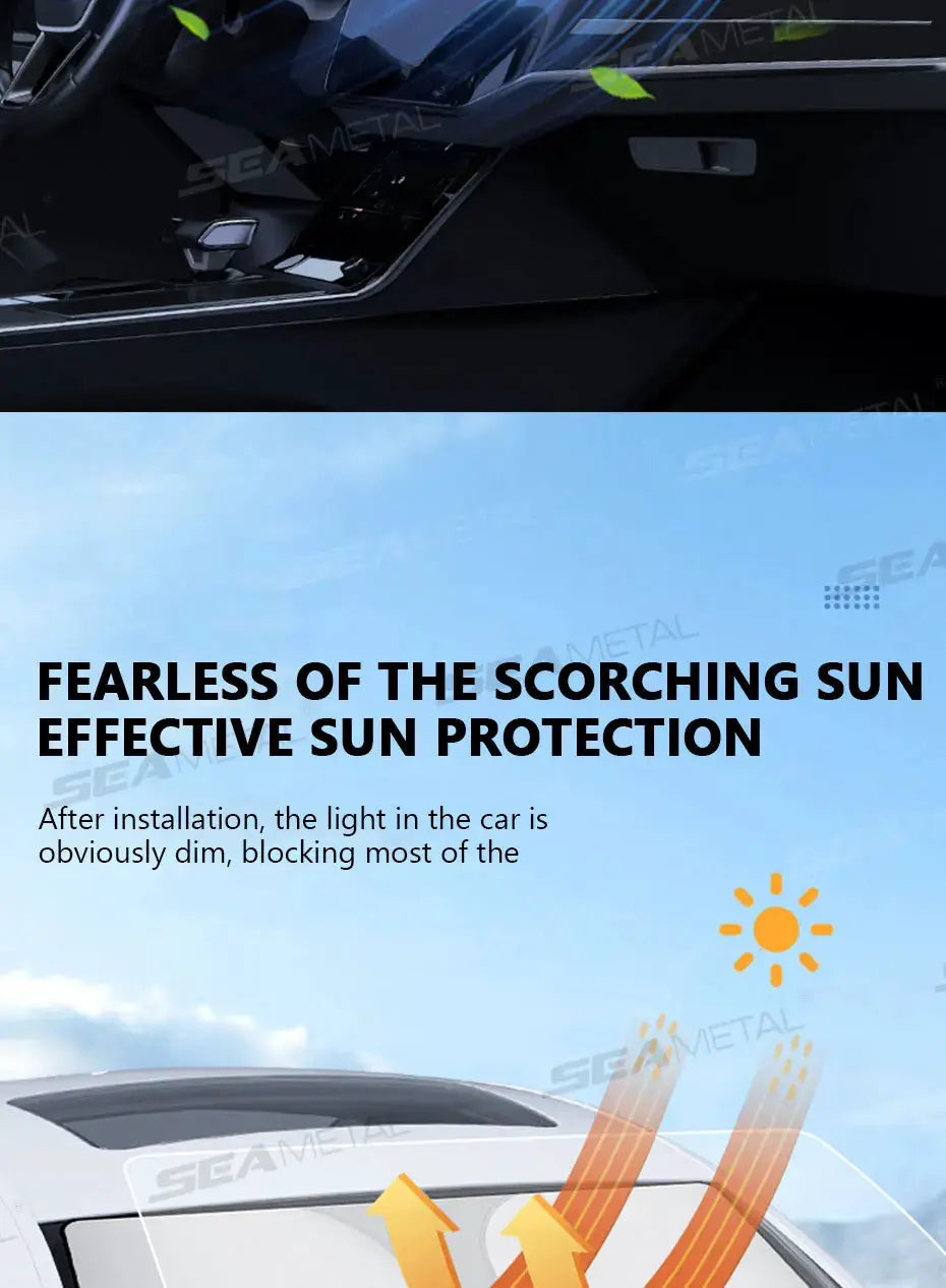 BLALION windshield sun shade by Simples Market; foldable UV-blocking parasol for car windows