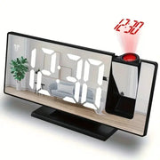 Projection alarm clock by Simples Market with a large digital display and 180° back/ceiling projection
