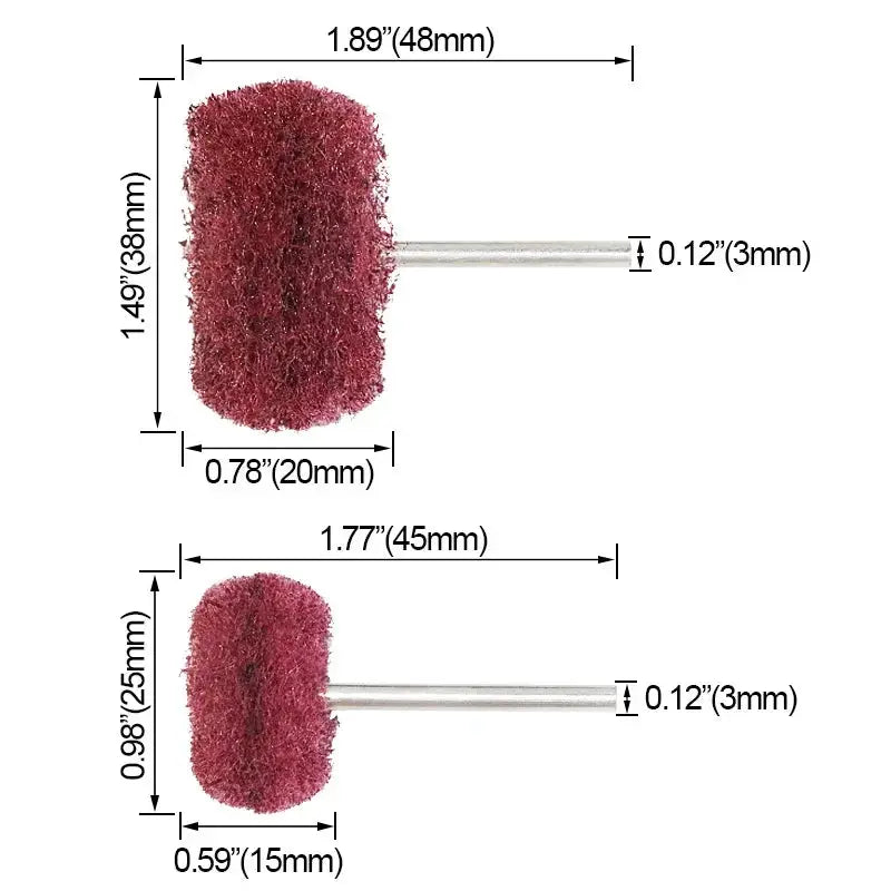 5 To 20 Pcs Mini Drill Abrasive Brush Set Buffing Polishing Wheels For Dremel Rotary Tools Rust Removal Accessories