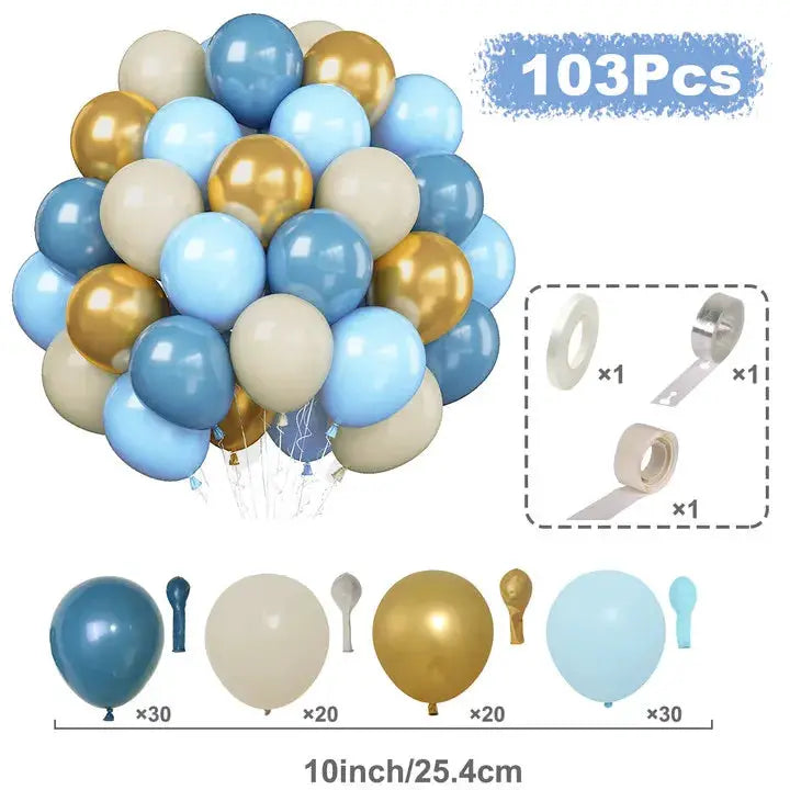 Metallic Pearl Latex Balloons Confetti Gold Set 31 36 37 51 101 Pcs For Birthday Weddings Baby Shower Decor