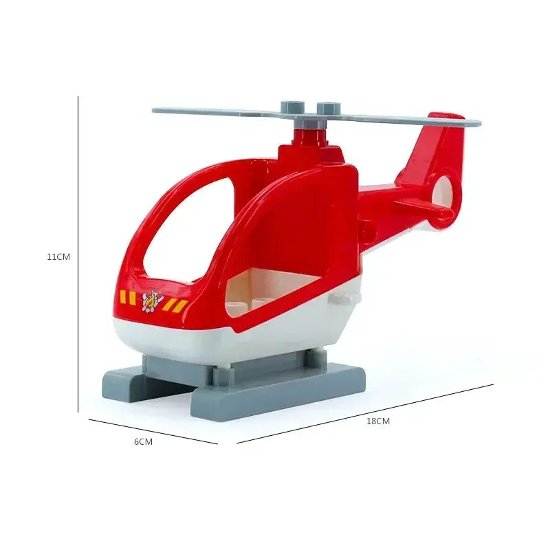 Big Building Blocks Compatible With Large Bricks Road Plates Car Parking Fuel Station Traffic Educational Toys For Kids
