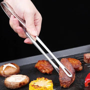 Long Stainless Steel Kitchen Tongs Non Slip Heat Resistant BBQ Grill Tongs For Steak Seafood Salad Buffet Cooking Tools
