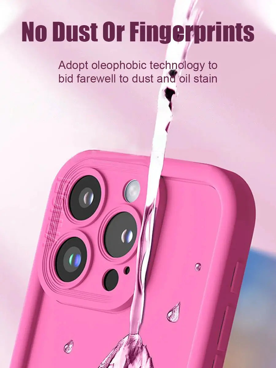 Pure Colour Thickened Shockproof Case for iPhone 11 Through 17 Pro Max and Air Series with TPU Drop Protection