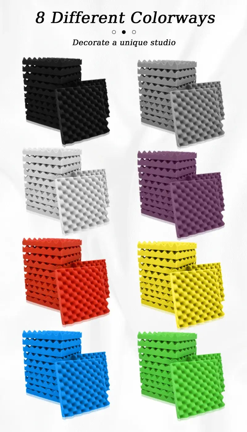 TOUO Egg Trough wall acoustic foam panels from Simples Market in 8 colorways for sound absorption