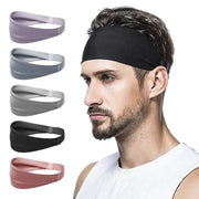 Sports Headband Sweatband For Running Fitness Elastic Absorbent Hairband For Men And Women Cycling Tennis Yoga Gym