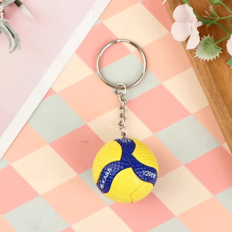 PVC Volleyball Keychain Ornament Beach Ball Gift For Sports Lovers And Business Gifts