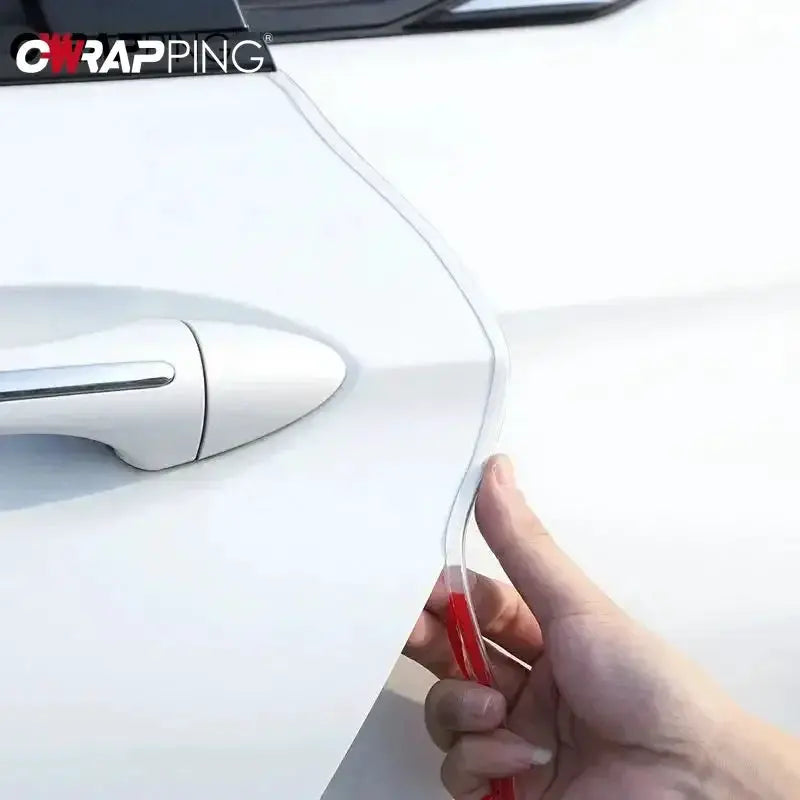 5M Self Adhesive Transparent PVC Car Door Edge Seal Strip Scratch Protector Anti Collision Car Accessories