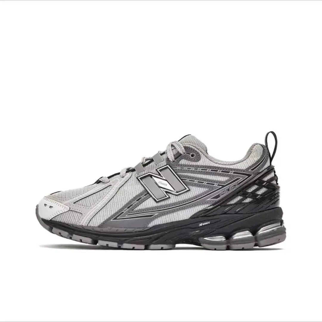 New Balance 1906R grey mesh running shoes with breathable upper and black sole