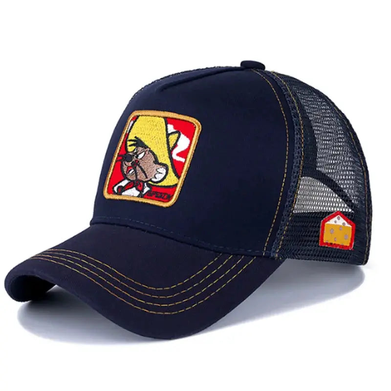 Unisex Anime Cartoon Patch Baseball Cap High Quality Trucker Hat Men Women Sun Shield