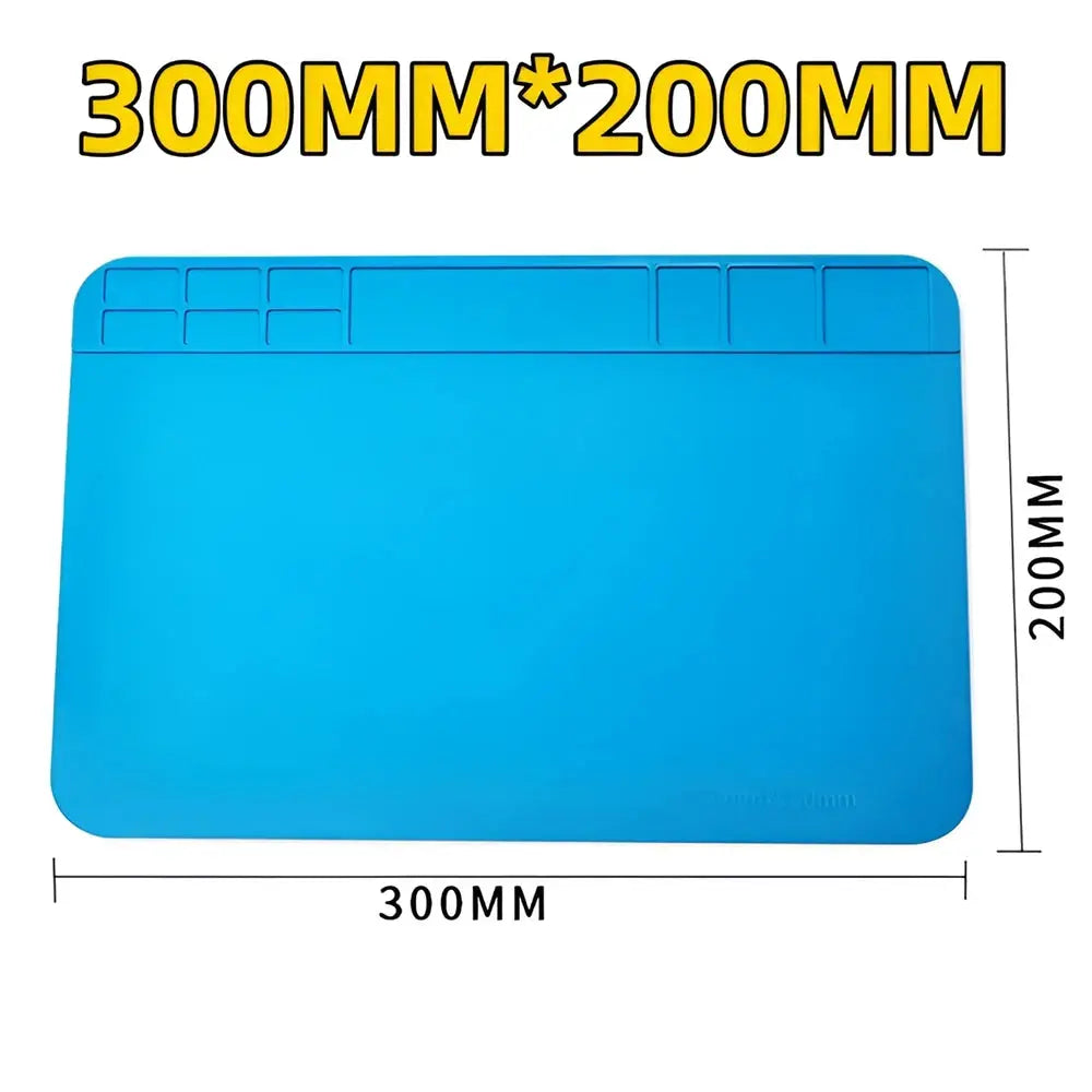 Silicone Soldering Mat ESD Antistatic Heat Resistant Workstation Pad for Electronics Repair and Maintenance