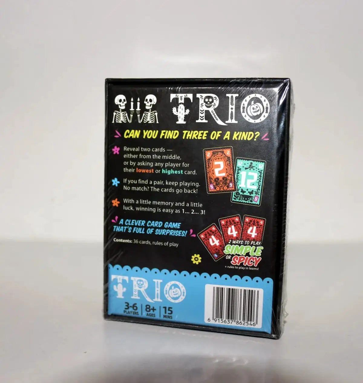 Trio Family Card Game For 3 To 6 Players Ages 8 And Up Quick 15 Minute Play On 2024 Game Of The Year Recommendation List