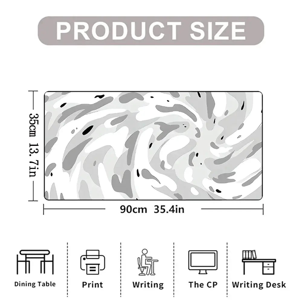 Large Line Texture Mouse Pad With Durable Stitched Edges Non Slip Base For Office Gaming And Study