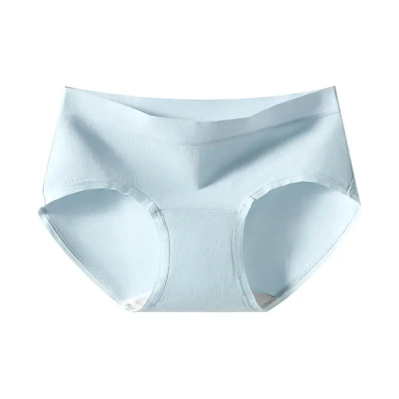 Simples Market cotton women's high-waist briefs in light blue