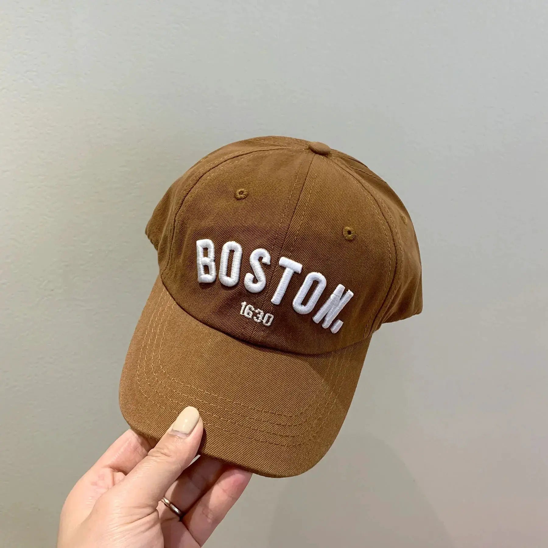 Solid Letter Kids Baseball Cap With Embroidery Adjustable Sun Hat For Boys And Girls Spring Summer