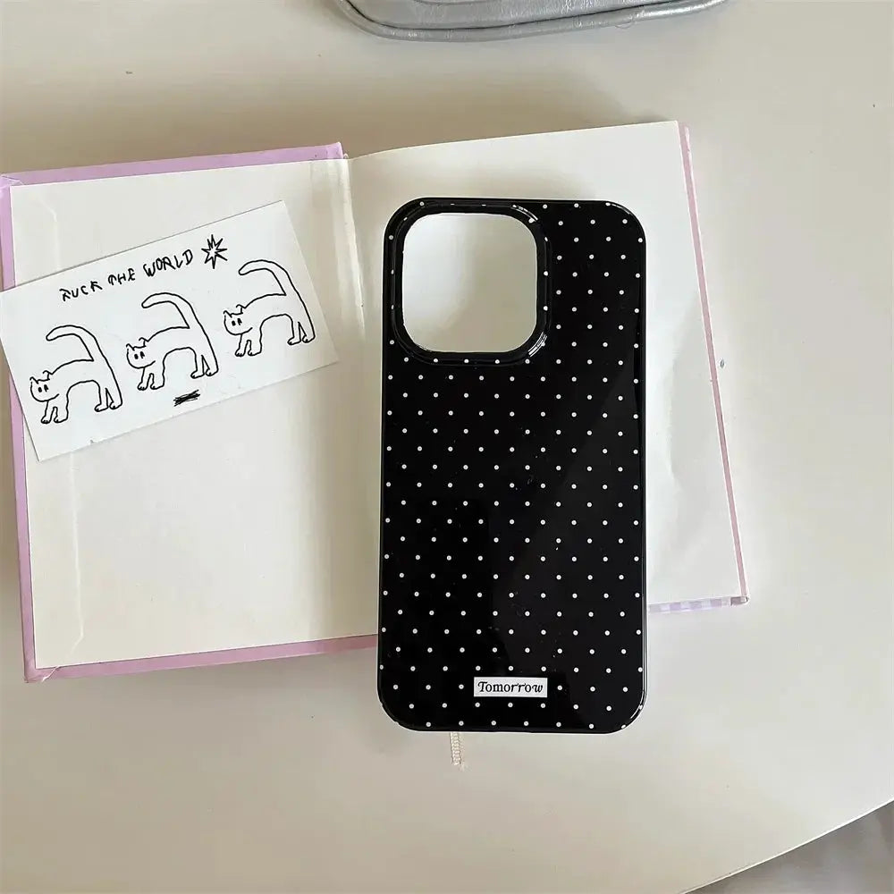 Polka Dot iPhone Case Ultra Slim Shockproof For iPhone 11 12 13 14 15 16 17 Pro Max And Air