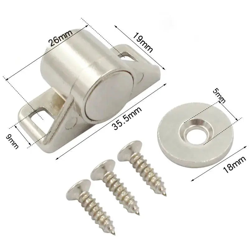Ultra Thin Magnetic Cabinet Door Catches For Cupboards Closer And Door Stopper Home Furniture Hardware Accessories