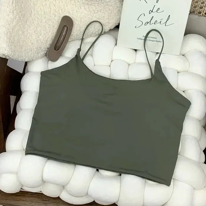SilkNova Ice Silk Crop Top Bralette Seamless Padded Tube Top For Women Breathable All Day Comfort