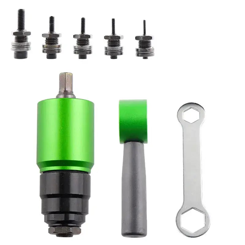 Electric Rivet Nut Gun Adapter Set M3 M4 M5 M6 M8 For Drill And Hand Wrench Riveting Tool