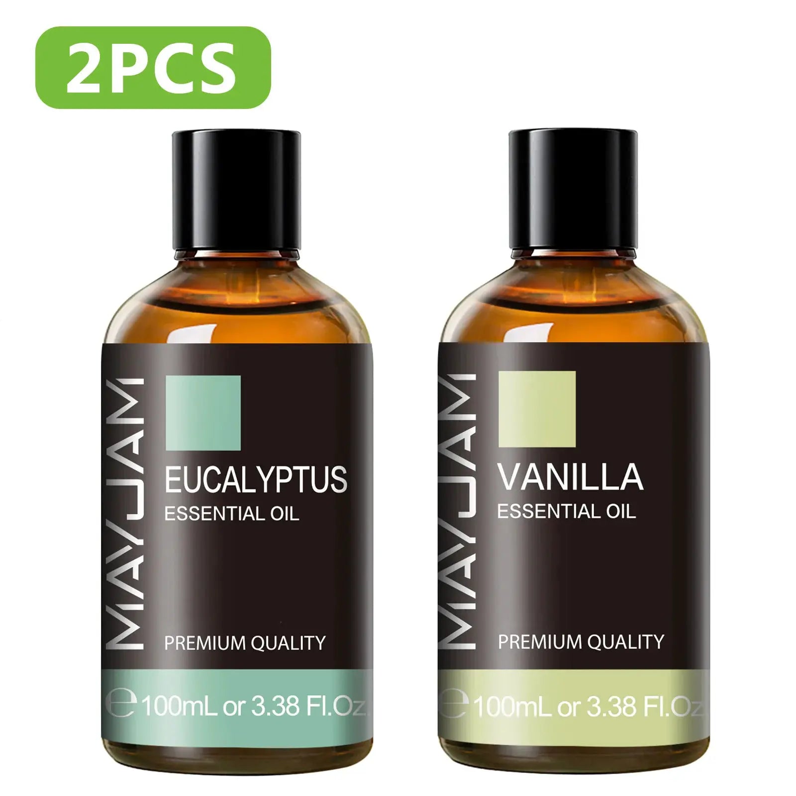 MAYJAM 100ml Pure Plant Essential Oil Mint Bergamot Patchouli Citronella Lemongrass Chamomile Cedarwood For Reed Diffuser