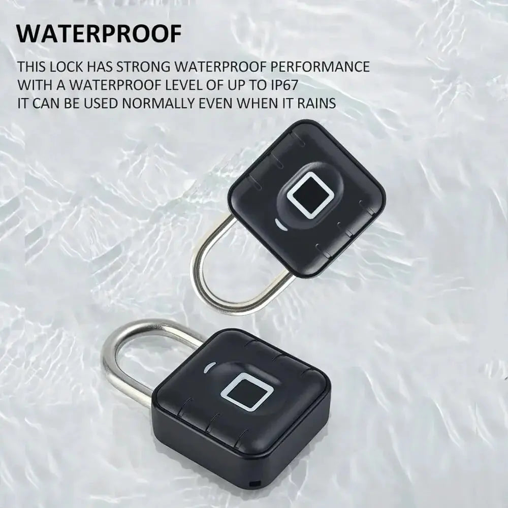 RAYKUBE Bluetooth Fingerprint Padlock Smart Digital Luggage Lock With Tuya App Control IP67 Temporary Password